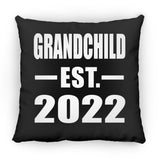 Grandchild Established EST. 2022 - Throw Pillow Black