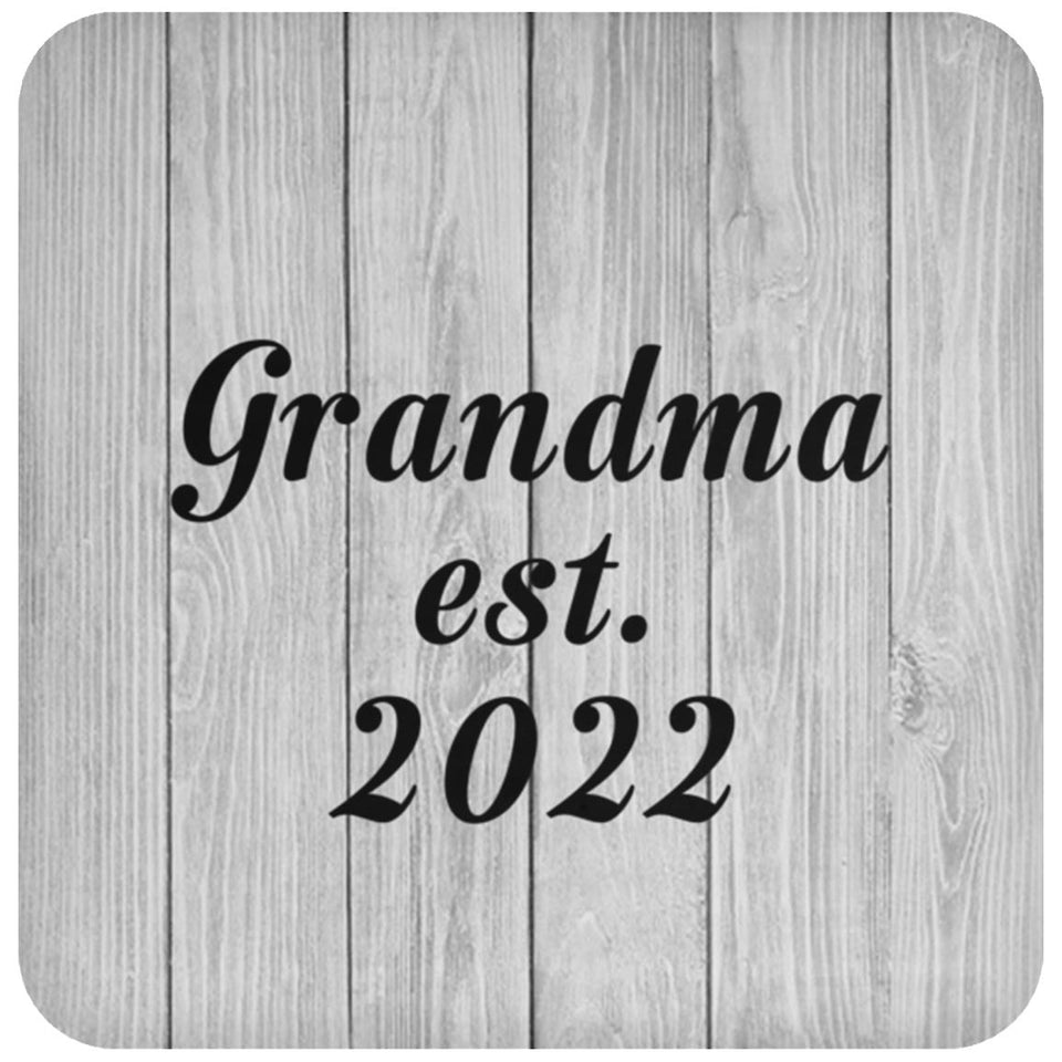 Grandma Established Est. 2022 - Drink Coaster F