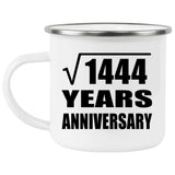 38th Anniversary Square Root of 1444 Years Anniversary - 12oz Camping Mug