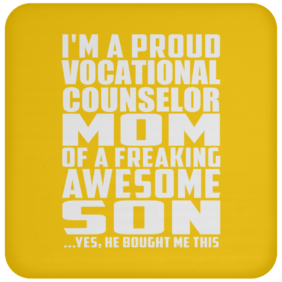 Proud Vocational Counselor Mom Of Awesome Son - Drink Coaster
