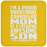 Proud Vocational Counselor Mom Of Awesome Son - Drink Coaster