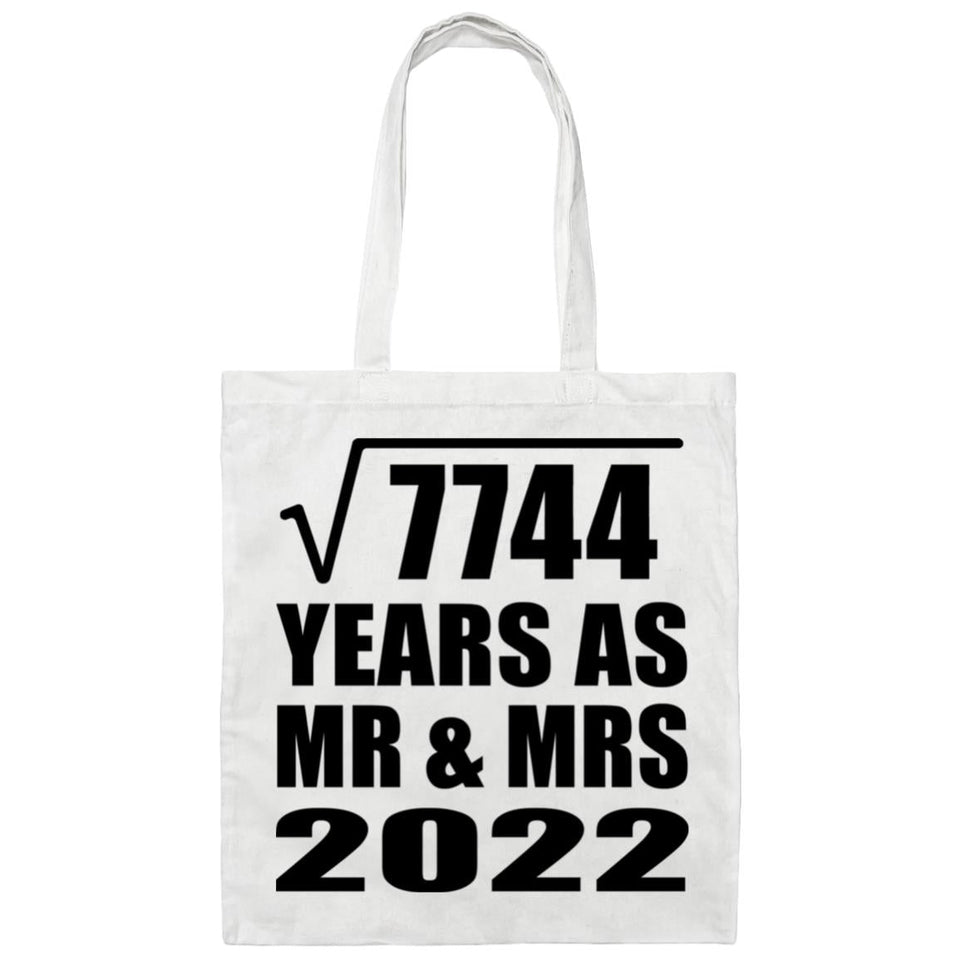 88th Anniversary Square Root of 7744 Years As Mr & Mrs 2022 - Tote Bag White