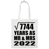 88th Anniversary Square Root of 7744 Years As Mr & Mrs 2022 - Tote Bag White