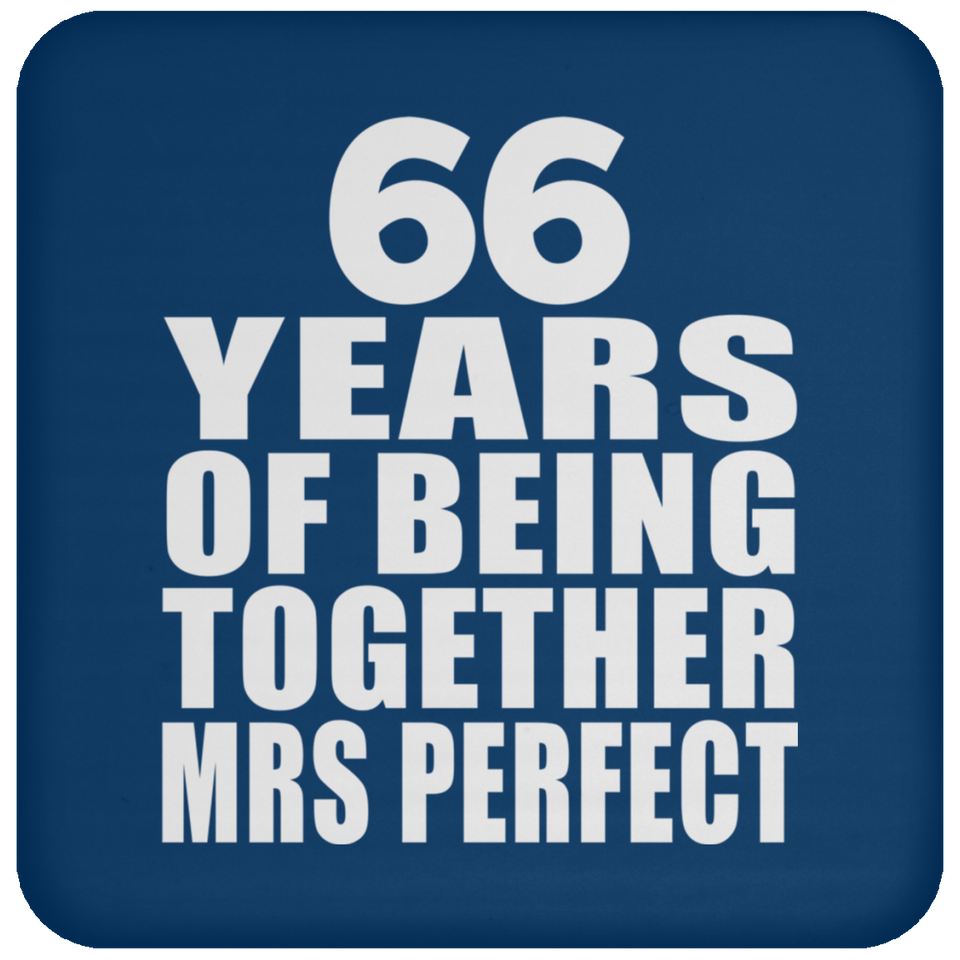 66th Anniversary 66 Years Of Being Mrs Perfect - Drink Coaster