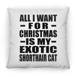 All I Want For Christmas Is My Exotic Shorthair Cat - Throw Pillow