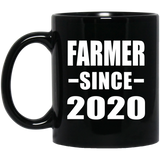 Farmer Since 2020 - 11oz Coffee Mug Black