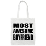 Most Awesome Boyfriend - Tote Bag White
