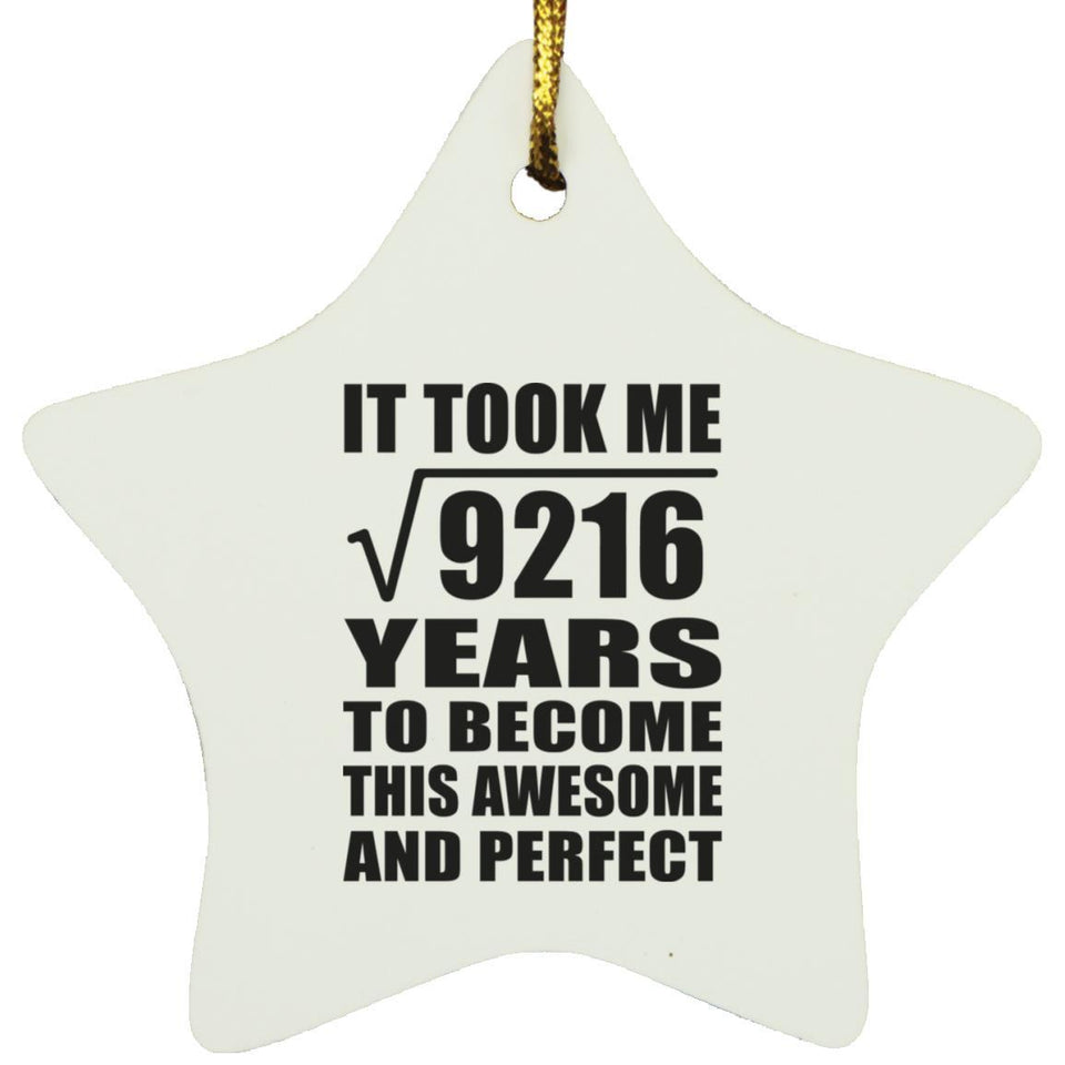96th Birthday Took Square Root of 9216 Years To Awesome - Star Ornament