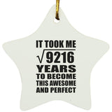 96th Birthday Took Square Root of 9216 Years To Awesome - Star Ornament