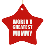 World's Greatest Mummy - Star Ornament