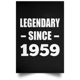65th Birthday Legendary Since 1959 - Poster Portrait
