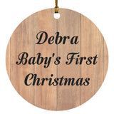 Debra Baby's First Christmas - Circle Ornament C