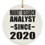 Market Research Analyst Since 2020 - Circle Ornament