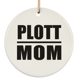 Plott Mom - Circle Ornament