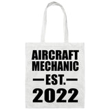 Aircraft Mechanic Established EST. 2022 - Tote Bag White