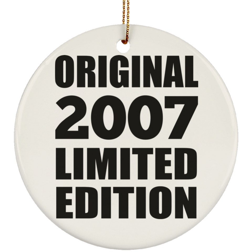 17th Birthday Original 2007 Limited Edition - Circle Ornament