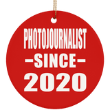 Photojournalist Since 2020 - Circle Ornament