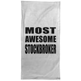 Most Awesome Stockbroker - Hand Towel