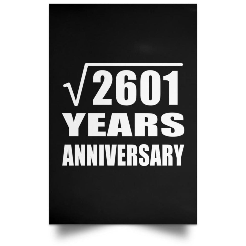 51st Anniversary Square Root of 2601 Years Anniversary - Poster Portrait