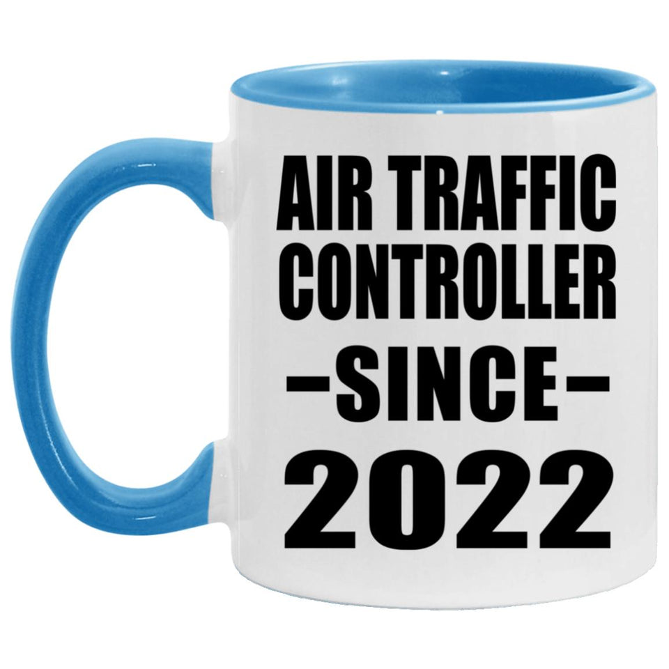 Air Traffic Controller Since 2022 - 11oz Accent Mug Blue