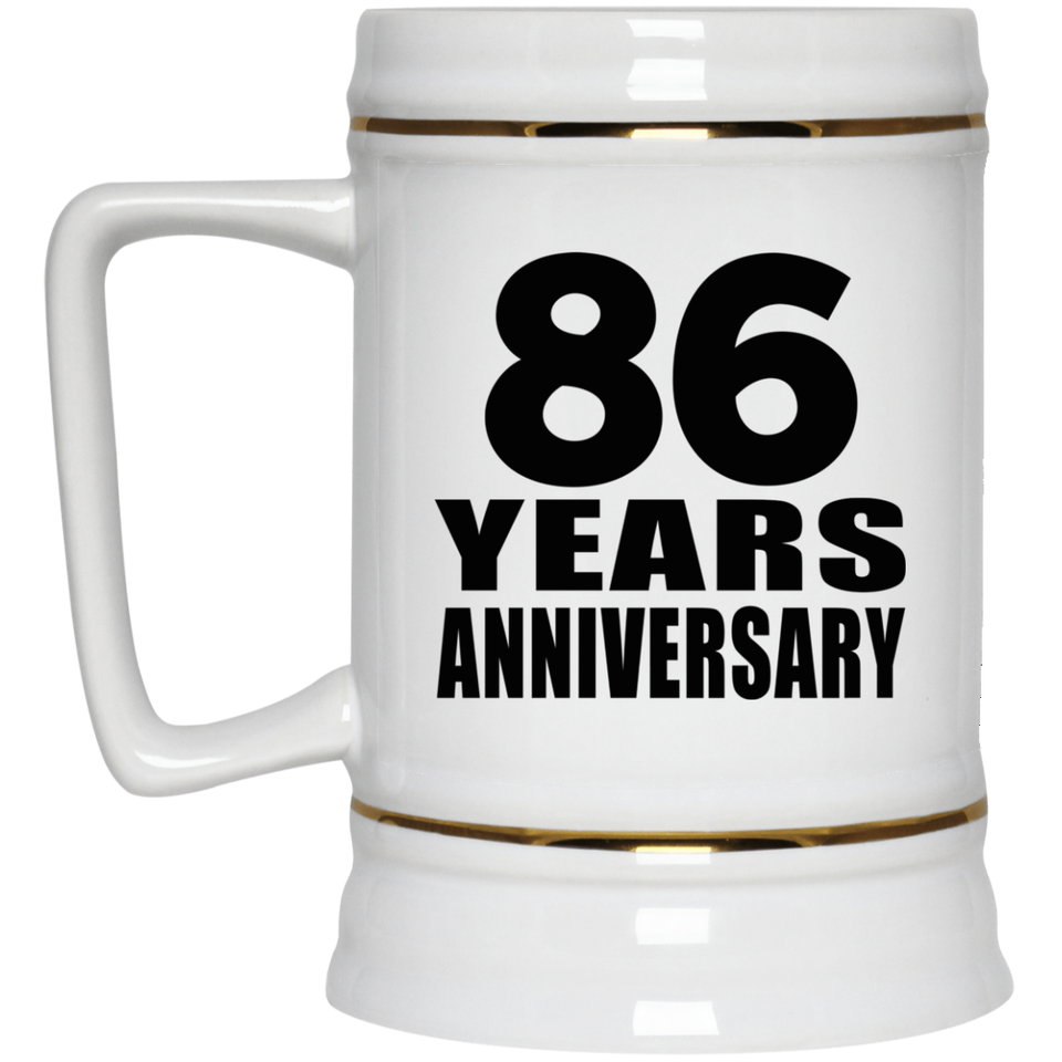 86th Anniversary 86 Years - Beer Stein