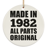 42nd Birthday Made in 1982 All Parts Original - Circle Ornament