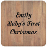 Emily Baby's First Christmas - Drink Coaster C