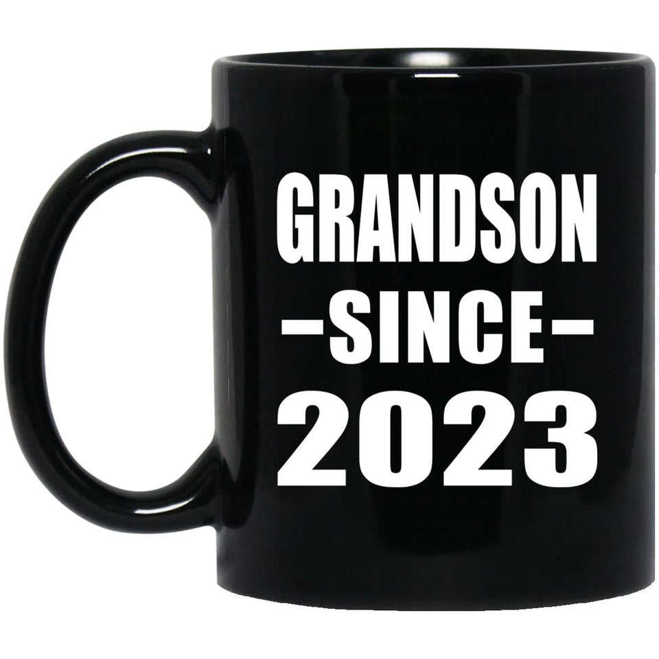 Grandson Since 2023 - 11oz Coffee Mug Black