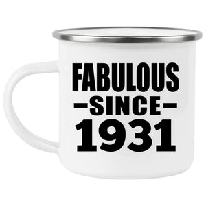 93rd Birthday Fabulous Since 1931 - 12oz Camping Mug