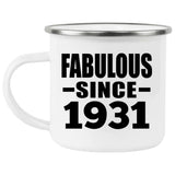 93rd Birthday Fabulous Since 1931 - 12oz Camping Mug