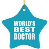 World's Best Doctor - Star Ornament