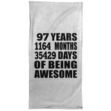 97th Birthday 97 Years 1164 Months 35429 Days Of Awesome - Hand Towel