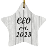 CEO Established Est. 2023 - Star Ornament F