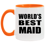 World's Best Maid - 11oz Accent Mug Orange