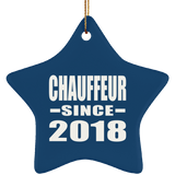 Chauffeur Since 2018 - Star Ornament
