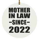 Mother In Law Since 2022 - Circle Ornament