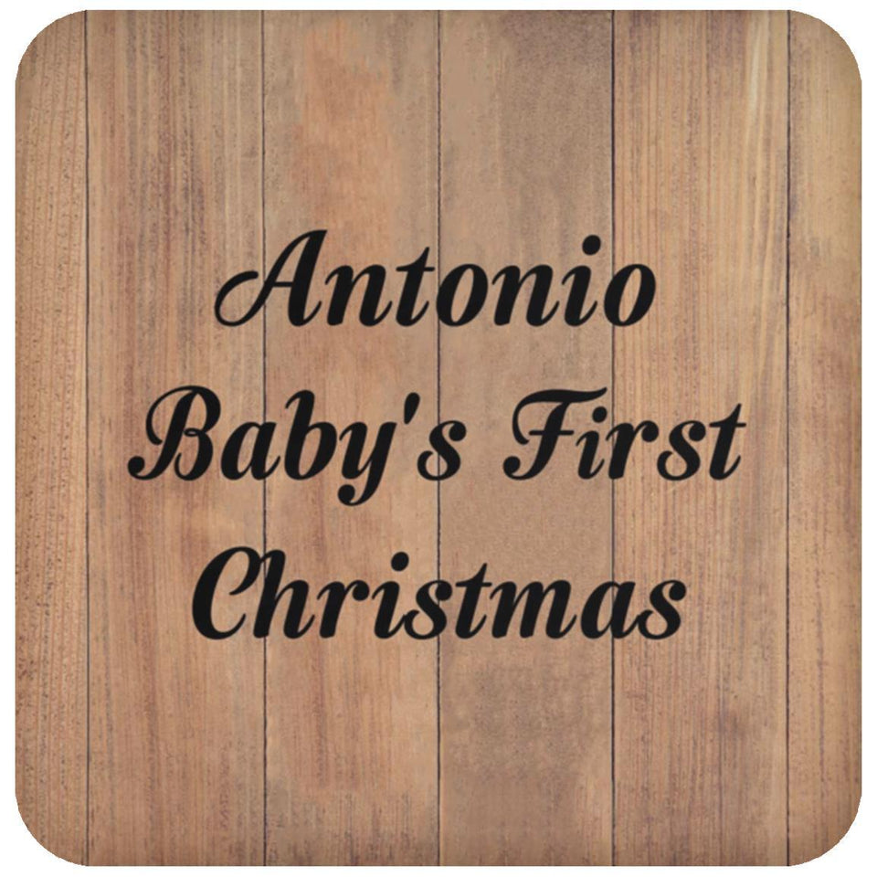 Antonio Baby's First Christmas - Drink Coaster C