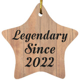 2nd Birthday Legendary Since 2022 - Star Ornament C
