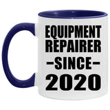 Equipment Repairer Since 2020 - 11oz Accent Mug Purple