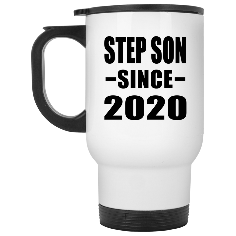 Step Son Since 2020 - White Travel Mug