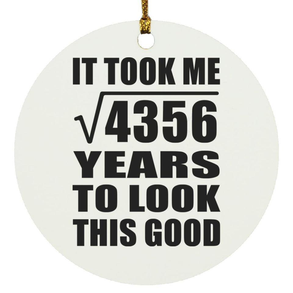 66th Birthday Took Square Root of 4356 Years To Look Good - Circle Ornament