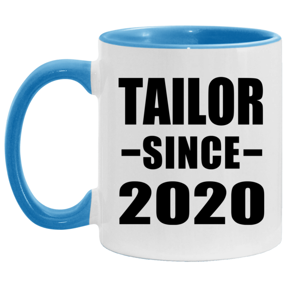 Tailor Since 2020 - 11oz Accent Mug Blue