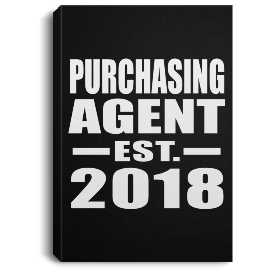 Purchasing Agent Established EST. 2018 - Canvas Portrait