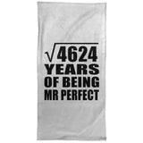 68th Anniversary Square Root of 4624 Years of Mr Perfect - Hand Towel