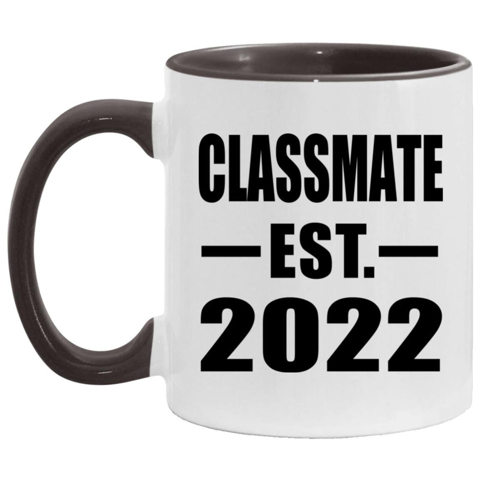 Classmate Established EST. 2022 - 11oz Accent Mug Black