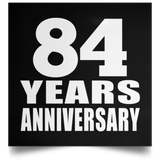 84th Anniversary 84 Years Anniversary - Poster Square