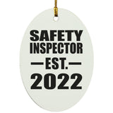 Safety Inspector Established EST. 2022 - Oval Ornament