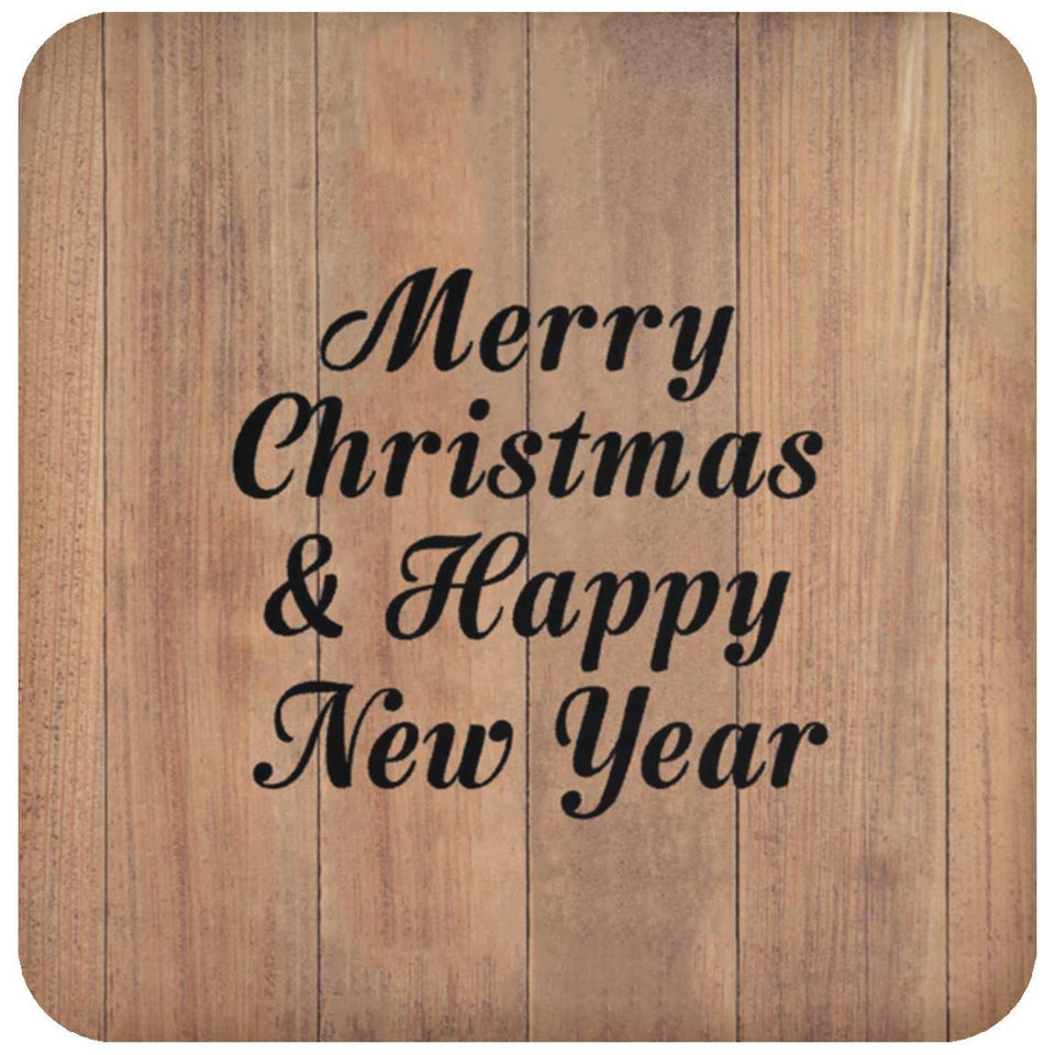 Merry Christmas & Happy New Year - Drink Coaster C