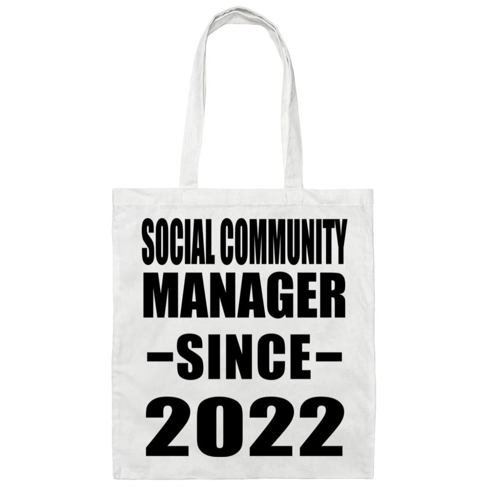 Social Community Manager Since 2022 - Tote Bag White