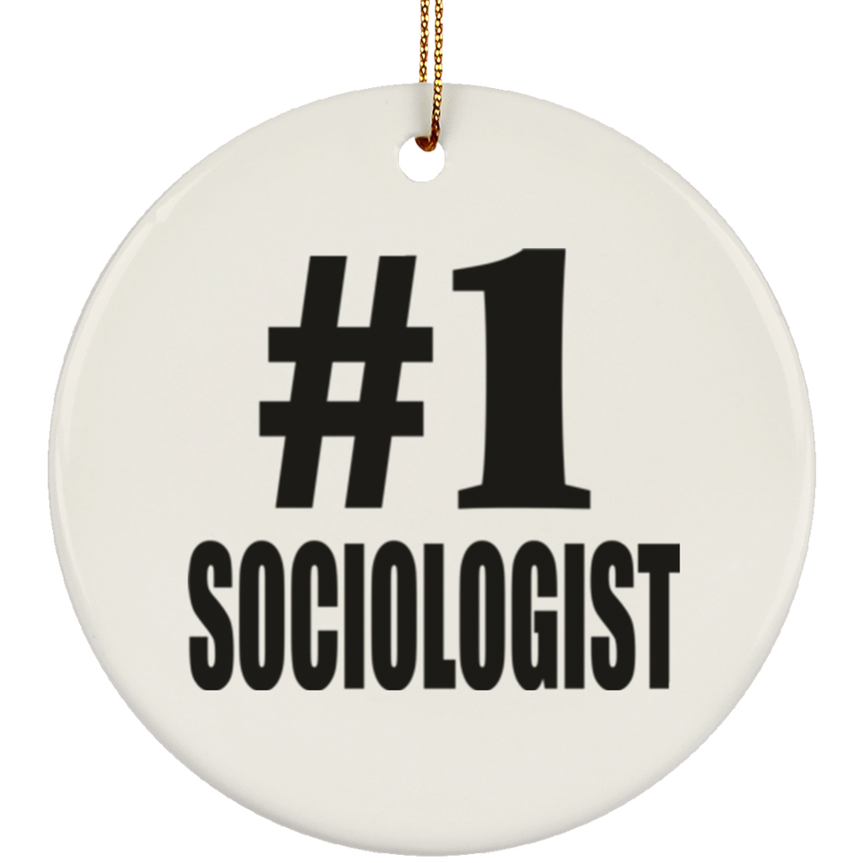 Number One #1 Sociologist - Circle Ornament